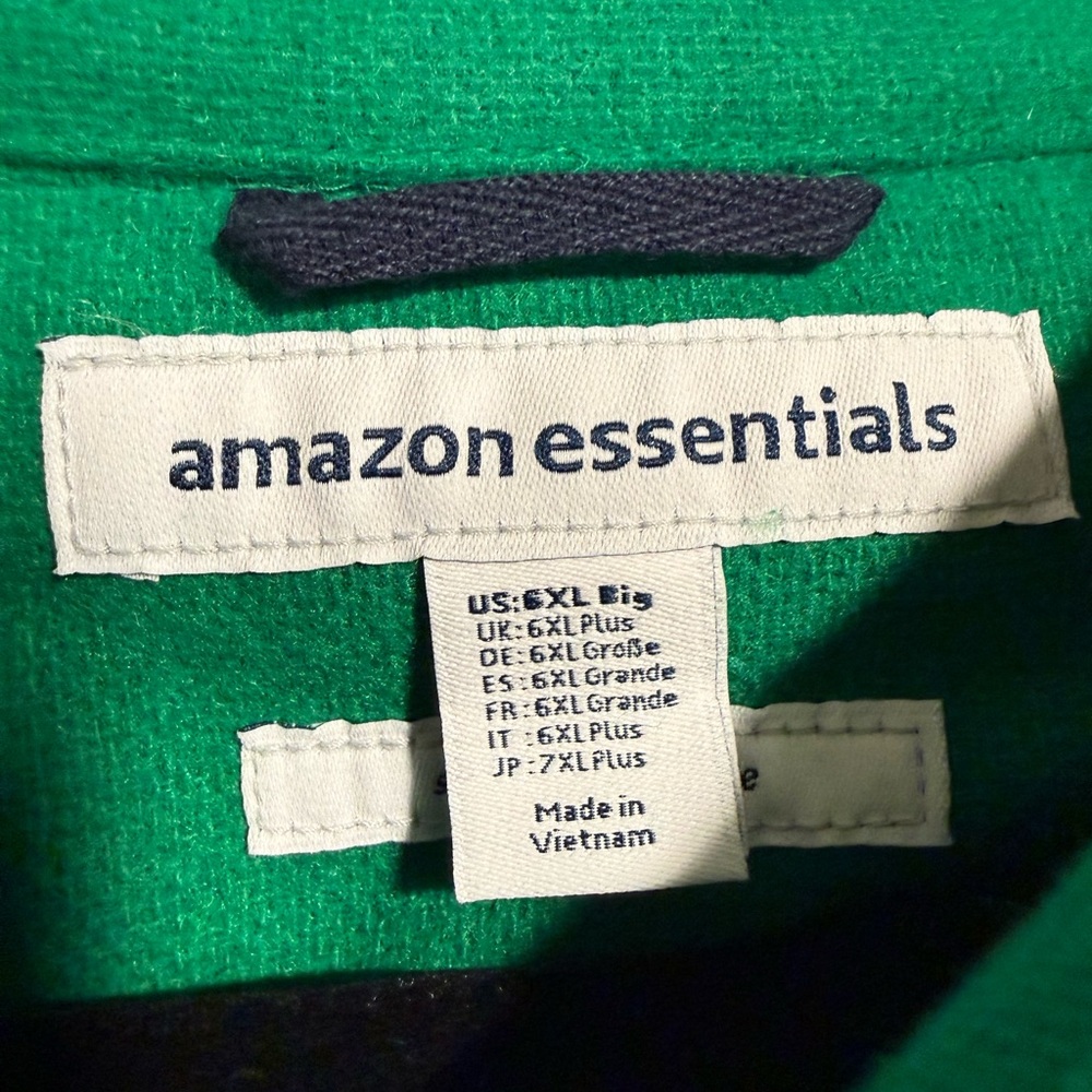 Amazon Essentials Vibrant Green Jacket NWT - image 2